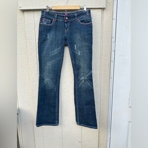 Rock and Roll Cowgirl  Jean Sz 29X34 Low Rise bootcut Streetwear Western Style